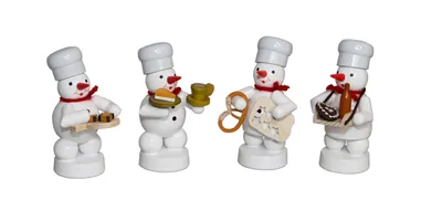 Produktbild von Winterdekoration Schneemann Bäckerquartett Höhe 8cm NEU
