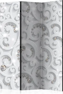 Produktbild von 3-teiliger Doppelseitiger Vlies Paravent - Abstract Glamor 135x172 cm Muster f-C-0218-z-b