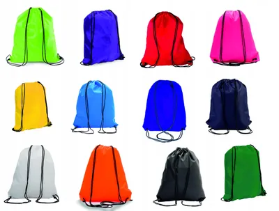 Produktbild von R&D Kinder Schulbeutel Turnbeutel Polyester Schwarz