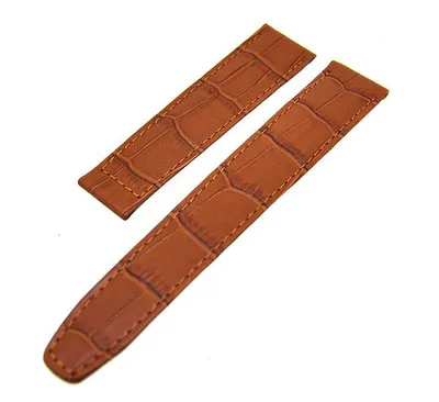 Produktbild von Uhrenarmband Kalbslederband Kalbslederband hellbraun Ton in Ton 18mm