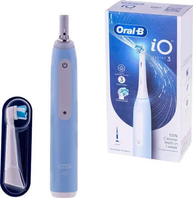 Produktbild von Oral-B IOSERIES3ICE Elektrische Zahnbürste Erwachsener Rotierende-vibrierende Zahnbürste Blau (iO3 Ice Blue)