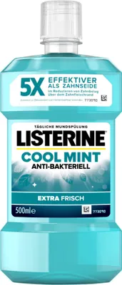 Produktbild von LISTERINE Cool Mint antibakteriálna ústna voda s esenciálnymi olejmi a intenzívnou mätovou príchuťou 500 ml