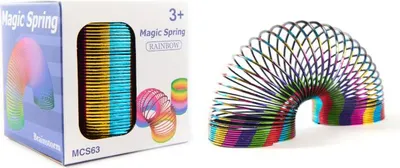 Produktbild von Magische Spirale Regenbogen - Bunter Treppenläufer & Antistress Spielzeug Kind