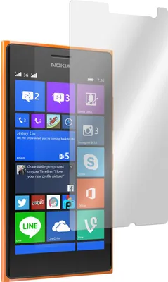 Produktbild von 2er-Pack PhoneNatic Glas-Folie klar  kompatibel mit  Nokia Lumia 730 - Panzerglas für Nokia Lumia 730