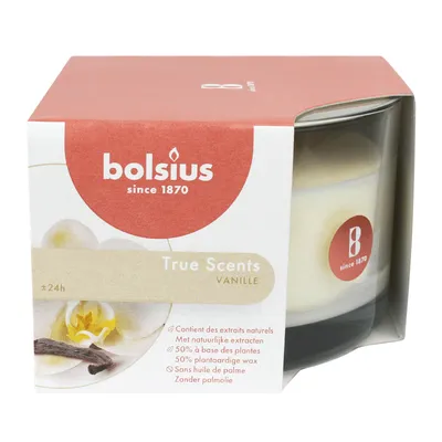 Obrázek produktu pro Bolsius Vonná sklenice střední vanilka