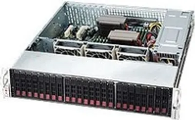 Produktbild von Supermicro 216E16-R1200LPB, PC, Schwarz, ATX, EATX, 2U, HDD, LAN, UL, FCC, CUL, CE, TUV