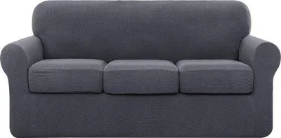 Productafbeelding van Famanu sofaovertrek voor 3-zitsbank met kussenhoezen - stretchmateriaal