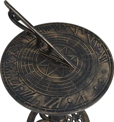 Produktbild von vidaXL Sonnenuhr Bronze 35,5 x 82 cm Kunststoff