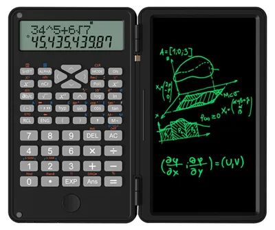 Produktbild von Wissenschaftlicher Taschenrechner mit großem Bildschirm, 15,2 cm (6 Zoll), 12 Ziffern, faltbarer Finanzrechner, für das Schulbüro