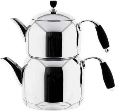 Produktbild von Mona Medium Teekanne aus hochwertigem 18/10-Edelstahl - 1L/2L, Induktionsgeeignet