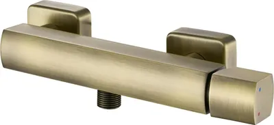 Produktbild von sanicomfort Duscharmatur BAROS – Einhebelmischer für Dusche, Aufputzmontage, matt bronze, Brausearmatur mit 1/2 Zoll Anschluss, Messing