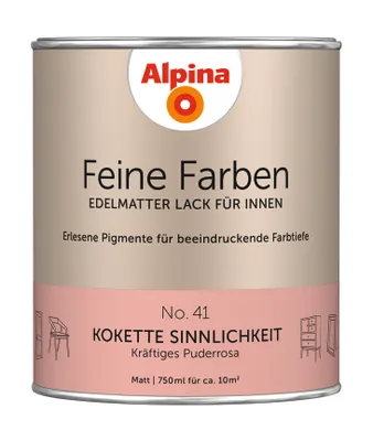 Produktbild von Alpina Feine Farben Lack No. 41 Kokette Sinnlichkeit edelmatt 750 ml