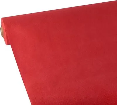 Produktbild von Papstar Tischdecke, stoffähnlich, Vlies "soft selection" 25 m x 1,18 m rot, 4 x 1 Rolle