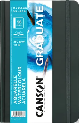 Obrázok produktu pre CANSON C31200L027 CANSON GRADUATE akvarelový skicár, 140 x 216 mm