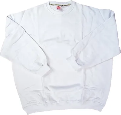 Produktbild von Basic Sweatshirt Honeymoon Weiß mit Bündchen unten 3XL