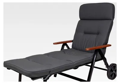 Produktbild von Polsterauflage für Rollliege Alicante dunkelgrau 200x60x9cm wasserabweisend lichtecht Olefin