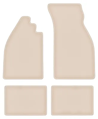 Produktbild von DURBAN Beige Velours-Fußmatten-Set für Volkswagen Garbus (1938-2003)