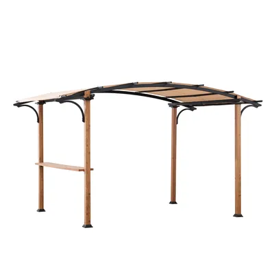 Produktbild von Sunjoy Stahl Pergola / Pavillon 3x4 SKUTA - 259cm x 406cm, braun