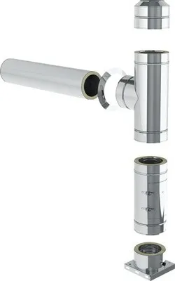Produktbild von Jeremias DW-FU Grundset Wandmontage 1000mm Ø130mm