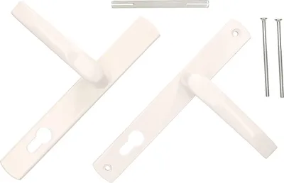 Zdjęcie produktu dla KOTARBAU® Klamka Drzwiowa Długi Szyld Na Wkładkę Biała 90 MM