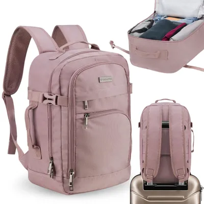 Produktbild von ZAGATTO Damen-Reiserucksack, leichter Flugzeugrucksack, Handgepäck, 40 × 30 × 20 cm