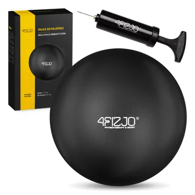 Produktbild von 4FIZJO Kleiner Pilates-Rehabilitationsball, 22 cm, aufblasbar, schwarz