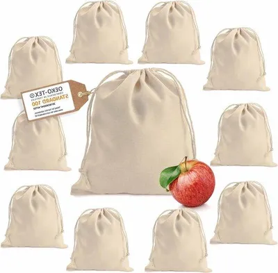 Zdjęcie produktu dla Ekologiczne torby jutowe 25 x 30 cm ze sznurkiem