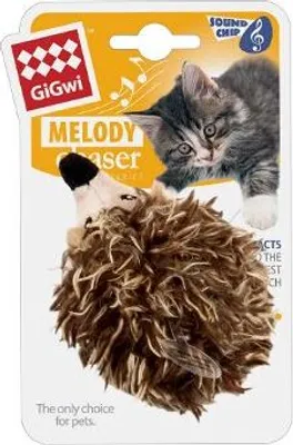 Produktbild von Spielzeugkatze GiGwi Melody Chaser Hedgehog mit Soundchip