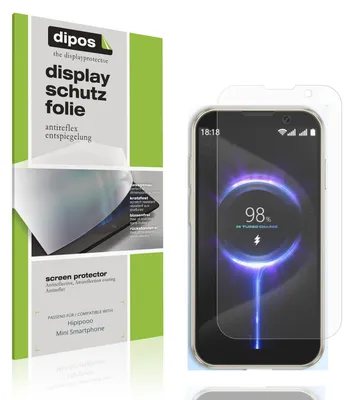 Produktbild von 4x Schutzfolie für Hipipooo Mini Smartphone matt Displayschutzfolie Folie Display Schutz dipos