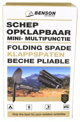 Productafbeelding van Benson 8727 MINI multifunctioneel klapmes, schop, graafijzer, zaag, voor buitengebruik
