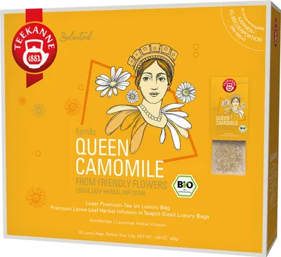 Obrázok produktu pre Čajová kanvicaQueen Camomile Luyury Bag 18 vreciek