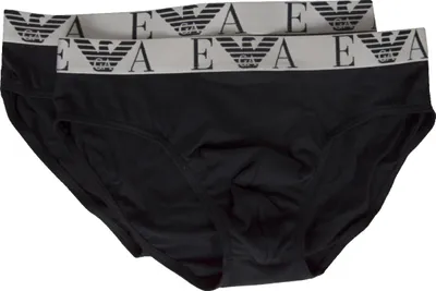 Produktbild von Herren-Slip EMPORIO ARMANI Unterhose 2er-Pack elastische Unterwäsche aus Baumwollstretch Artikel 111733 2F715, EUR S - CN 165/90 - BR P - MX CH, Cotone 95%,Elasthan 5%