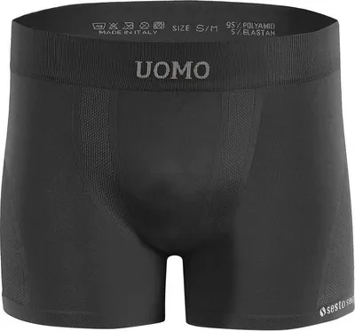 Produktbild von Sesto Senso Herren boxershorts SOLAR nahtlose Unterwäsche flexibel Männer Stretch - Graphit - S/M