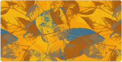 Produktbild von Tischunterlage - Mauspad - 120x60 cm - Laptop Schreibtischmatte - Herbstblätter
