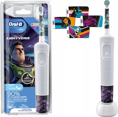 Immagine prodotto di Spazzolino elettrico per bambini Oral-B Vitality 100 Lightyear 3 anni caricabatterie