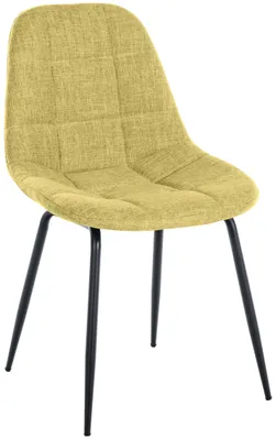 Produktbild von CLP Stuhl Tom mit Metallgestell und hochwertiger Polsterung hellgrün Material Stoff