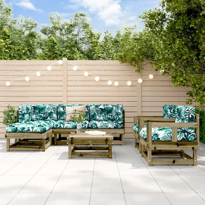 Produktbild von 7-tlg. Garten-Lounge-Set Kiefernholz Imprägniert 3186220