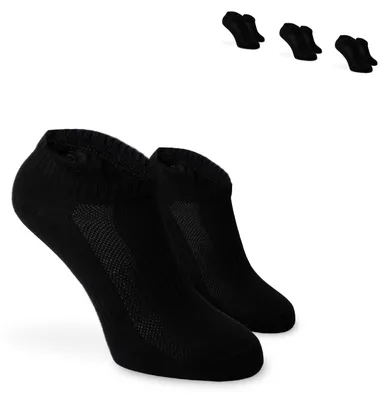 SOKKS Calzini Quarter Nero in Cotone — Vista aggiuntiva