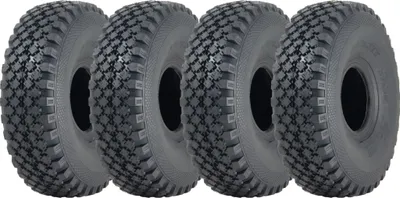 Produktbild von 4,00 x 4 Journey 6-lagiger Blockreifen, Schlauchreifen, 160 kg, 60 PSI, für Flughafen-Schlepper (4er-Set)