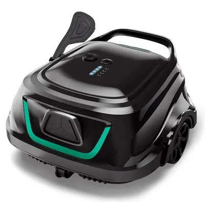 Immagine prodotto di Aspirapolvere per piscine - Robot per piscine senza fili con navigazione intelligente e sistema di filtrazione a doppio strato - Nero
