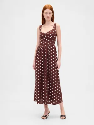 Produktbild von Gap Damen Maxikleid mit femininen Schnitt, Taschen und Reißverschluss, Größe L
