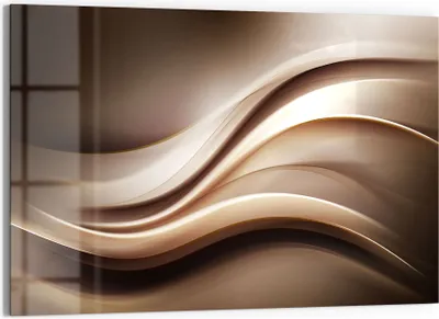 Produktbild von DEQORI Magnettafel Glas 60x40 cm 'Edelmetallschwingung' beschreibbar Whiteboard