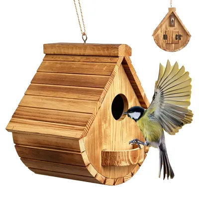 Productafbeelding van Nestkast voor wilde vogels, weerbestendig en duurzaam vogelvoederhuis
