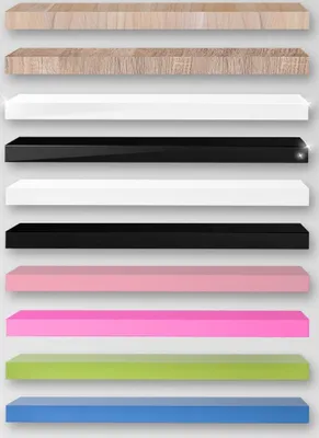 Produktbild von Wandboard, Wandregal, Steckboard, in verschiedenen Farben und Längen, Farbe:Blau, Länge:20cm