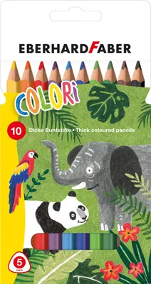 Immagine prodotto di EBERHARD FABER Matita colorata esagonale, spessa, confezione da 10 pezzi