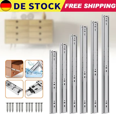 Produktbild von 1 Paar Schwerlastauszug Schubladenauszug Kugelführung Vollauszug Schienen 300mm/12inch closed - 595mm/24inch open