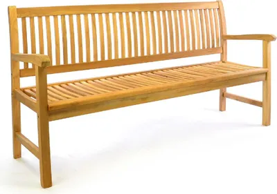 Produktbild von VCM 4-Sitzer Gartenbank Parkbank | hochwertig | Teak Holz natur | Landhausstile | braun | Maße  L. 180 x B. 60 x H. 90 cm