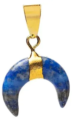 Productafbeelding van Maansikkelhanger Lapis Lazuli --verpakking van 3 stuks - ±2cm