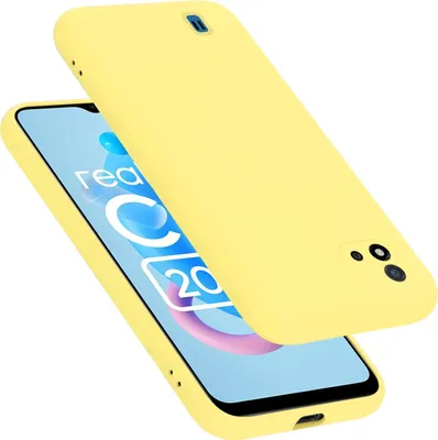 Produktbild von Cadorabo Schutzhülle für Realme C11 2021 Hülle in Gelb Handyhülle Case Cover TPU Etui