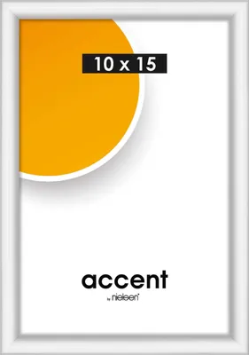 Produktbild von accent by nielsen Kunststoff Bilderrahmen Colorado Uni, 10x15 cm, Weiß